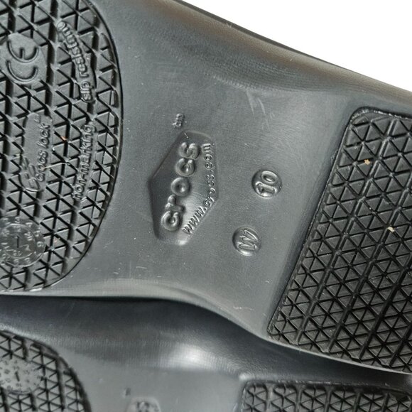 Crocs Neria Pro II Work Clogs Womens 10 Black Shoes - Picture 10 of 14